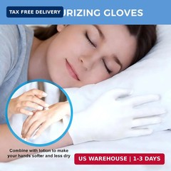 3 Pairs Cotton Gloves for Dry Hands Sleeping Women Men Jewelry Coin Inspection