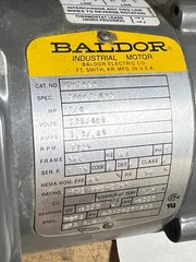 Baldor KM3454 Electric Motor 1/4 Hp 1725 Rpm 230/460 Volt 3Ph 56C Frame Read