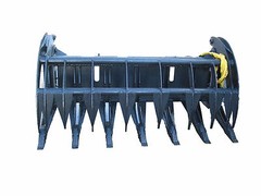 NEW 74″ HEAVY DUTY ROOT RAKE GRAPPLE SKIDSTEER ATTACHMENT W/TEETH FREE SHIPPING!