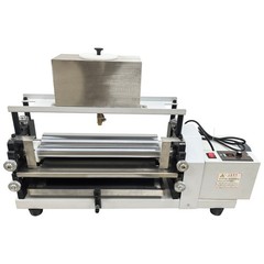15.35″ Double-Sided Automatic White Glue Coating Machine w Soft Rubber Rollers