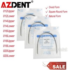 AZDENT Dental Orthodontic Super Elastic Niti Arch Wires Round Ovoid/Natural Form