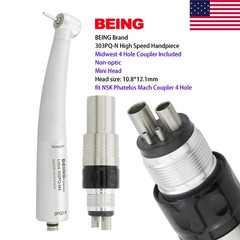 BEING Dental High Speed Turbine Handpiece NSK Phatelus Coupler 4 Hole 302PQ-N