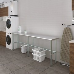 18 in. x 96 in. Open Base Stainless Steel Work Table | Residential & Commercial