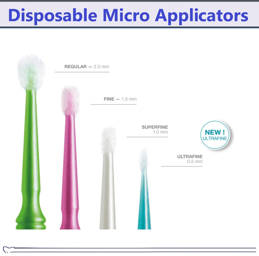 1000 Microbrush Micro Brush Applicator Tips Regular, Fine, Super Fine Ultra Fine