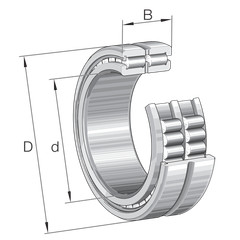 SL185012-A-C3 INA/Schaeffler Technologies 60 x 95 x 46 mm CYL. ROLL. DOUBLE ROW