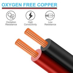 100ft 20/2 Red Black Electrical Wire Pure Copper Wire 20 Gauge 2pin Wire Low Vol