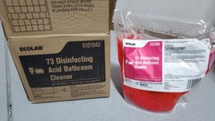 2 Bags Ecolab 6101040 Disinfecting Acid Bathroom Cleaner, 2 Liters in Each