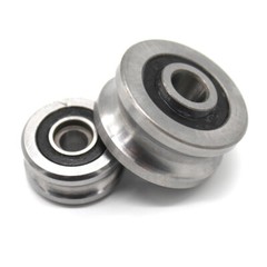 Bore 3/4/5/6mm Ball Bearings Roller Bearing U/V Groove Metal Pulley Sliding Guid