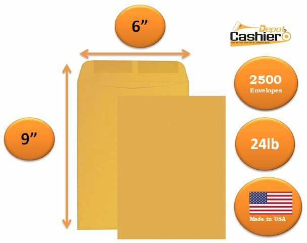 6″ x 9″ Premium Catalog (Open End) Envelope, Brown Kraft, 5(500/Box)