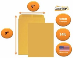 6″ x 9″ Premium Catalog (Open End) Envelope, Brown Kraft, 5(500/Box)