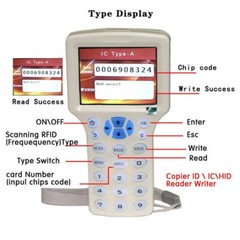 3.2 Inch Full Color Screen Handheld RFID NFC Copier Reader Smart Display USB