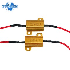 25W 8Ω /50W 6Ohm Load Resistors Fix LED Bulb Fast Hyper Flash Turn Signal Error