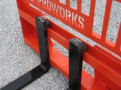 48″ 4,000 Pound Extreme Duty Pallet Forks Attachment Fits Kubota Quick Attach