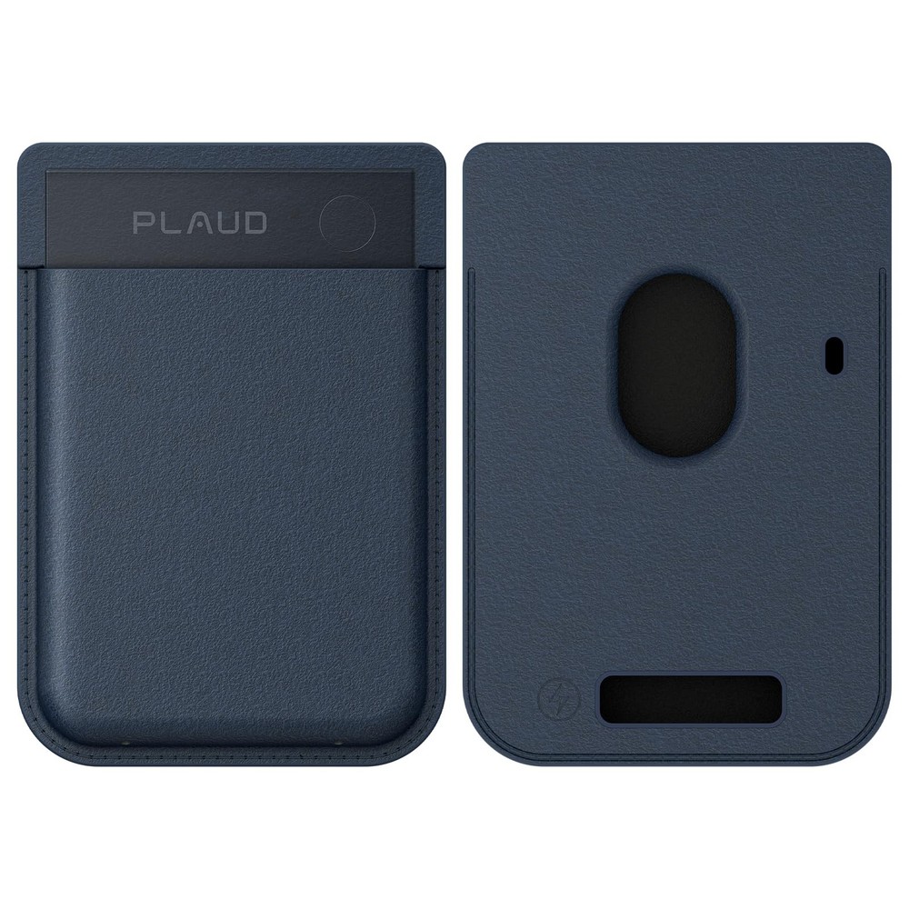 Plaud Note Pro AI Voice Recorder Magnetic Case Navy Blue MagSafe Compatible