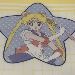 Vintage Anime 1990s SAILOR MOON clear document file folder Bandai Namco