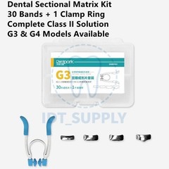Dental G3 G4 Sectional Matrix Kit 30 Bands Clamp Ring Holder Composite Filling