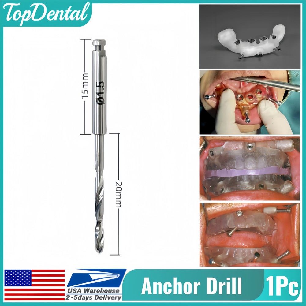 USA Dental 3DDX Fixation Drill Locator Tool Implant Denture Plate DSG ⌀1.5x20mm