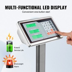 VEVOR 660 lbs / 0.1 Computing Digital Floor Platform Scale Shipping Postal Scale