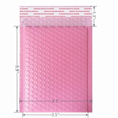 Small Bubble Mailers 3.5X5.9 Inch 12 Pack Poly Padded inches, Pink