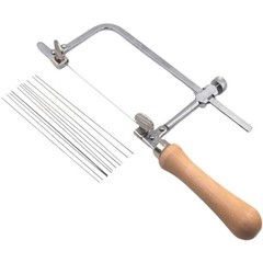 U-shaped Saw Jewelry DIY Tool Jewelers Saw Bow Saw Frame W/ 12 Blades Kit