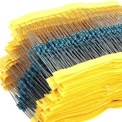 100Pcs 1/4W 0.25W Metal Film Resistor ±1% 56 120 150 180 430 470 680 1-910 Ω Ohm
