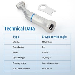 5X NSK Style Dental Slow Low Speed Handpiece Contra Angle Push Button YAD FDA&CE