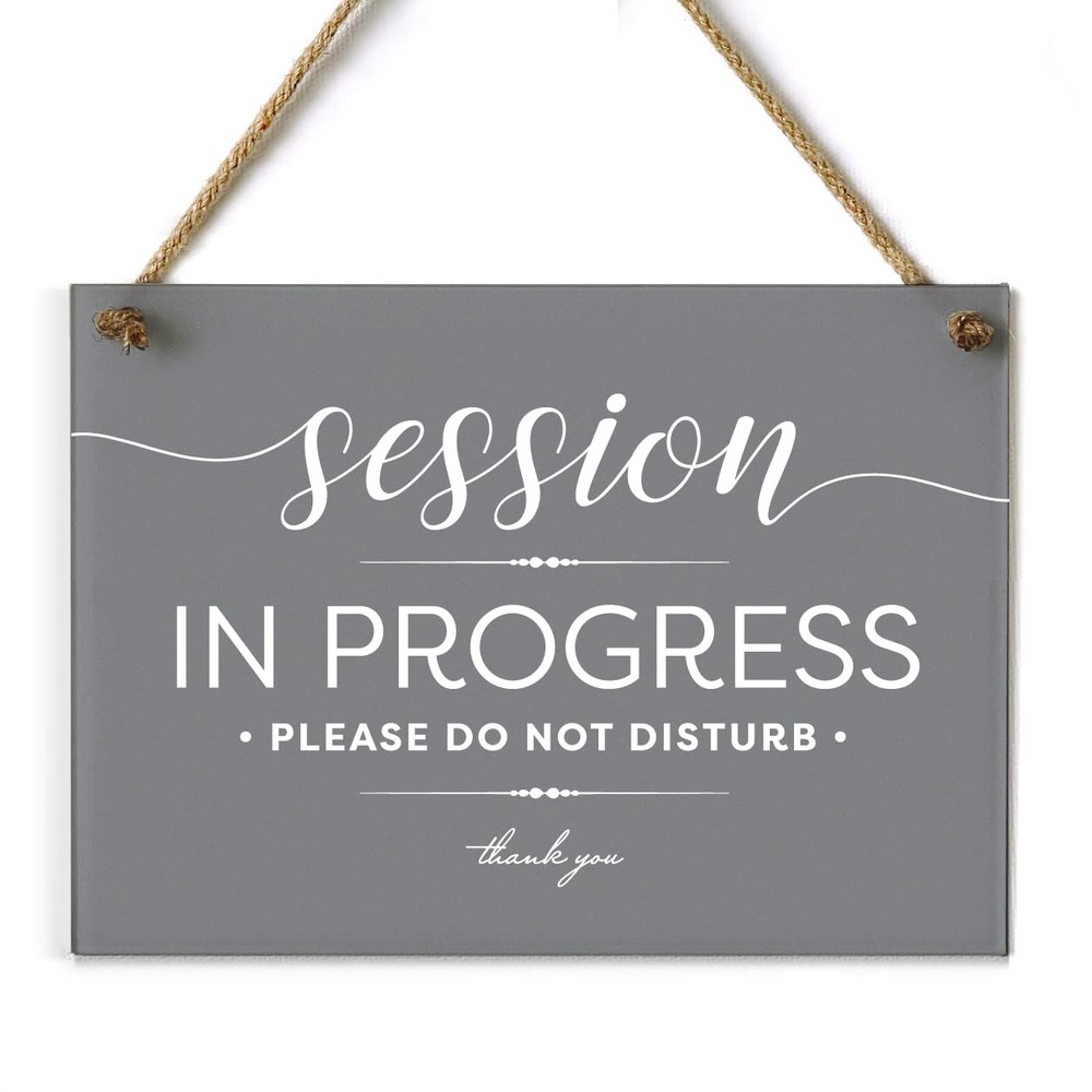 5×7 Inch Session In Progress Do Not Disturb Sign ~ Exclusive Value Series wit…