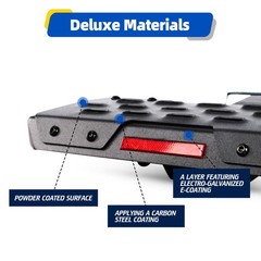Tow Hitch Step Trailer for 2 Inch Receiver with Pin Lock & U-Bolts Stabilize