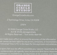 2027 Orange Circle Studio Monthly Planner 17 Month Pink Red Strawberry MEDIUM