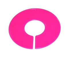 Plastic 20 QTY Clothing Size Rack Divider Blank Pink