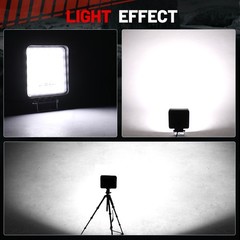4PCS 240W LED Work Light Truck Offroad Tractor Flood Lamp 12V-24V Square 4inch