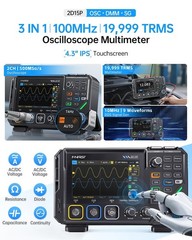 FNIRSI-2D15P Digital Multimeter Oscilloscope Signal Generator Duan Channel 100M