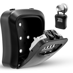 Key Lock Box for Outside-Combination Lockbox for House Key-Portable/Wall Mounted