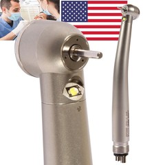 NSK Style Dental Fiber Optic LED E-generator High Speed Handpiece Turbine 4Holes