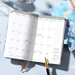 2027-2029 Pocket Planner Monthly Calendar with Notes Pages and Pen Holder