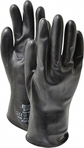 North Safety 068-B074GI-XL Butyl Gloves Smooth Curved Hand – Extra Large