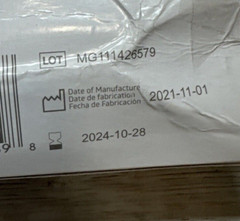 MEDLINE FITGUARD ES Stretch Vinyl Exam Gloves *5 DENTED* Size: LARGE, *See Date*