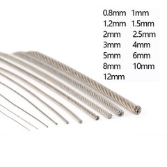 0.8mm – 12mm Wire Rope Cable Stainless Steel A2 Rigging Plastic Coated Wire PVC