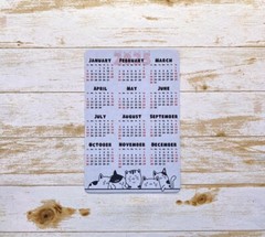 Cat Lover Calendar Magnet 4″ x 6″ | Start On Any Month | Magnetic Calendar