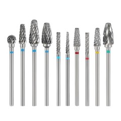 10 pcs Dental HP Tungsten Steel Carbide Cutter Polisher Denture Burs Lab Drill