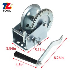 High Carbon Steel 1100lbs Hand Winch Crank Cable Gear Winch Without Wire