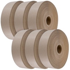 2.25″ Water Activated Gummed Kraft Paper Tape 1000′ (305 meter)- x6 Rolls