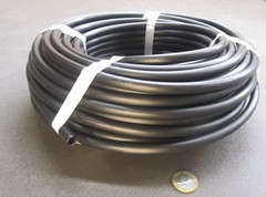 HDPE Tubing .375″ (3/8) OD x .250″ ID (1/4″) x 100 Ft Coil Black