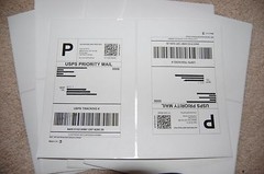 300 Round Corner-Shipping Labels-Made in USA-Self Adhesive-USPS UPS FED-8.5×11