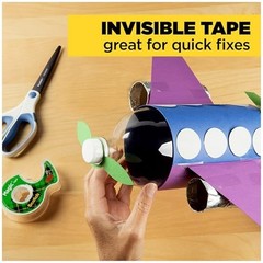 Scotch Invisible Matte Finish Magic Tape with Dispensers 3/4 Inches x 300 Inches