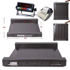 Floor Scale Drum Scale Stainless Steel Indicator 1000 lb Legal for Trade Printer