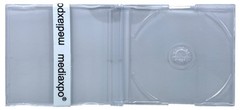10 SLIM Import CD-5 Maxi SUPER Clear CD Jewel Cases J Card European 7.2mm 1-3 D