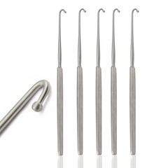 5 Pcs Spay Snook Hook 8″ Ball Tip Veterinary Surgery Instruments