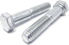 M10-1.5 X 45MM DIN 931 Coarse Hex Cap Screw 8.8 Zinc Plated 500 Pieces