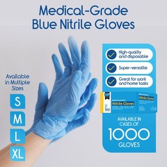 Inspire Nitrile Exam Gloves | The Original Quality Stretch Medium, Blue